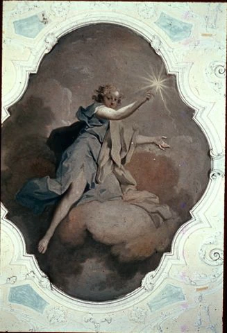Angelo con la stella della sera